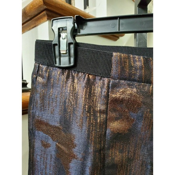 H & M Women's Multicolor Polyester Mid Rise Straight Legs Casual Pants Size 6 - Picture 3 of 12